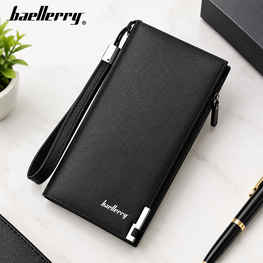 Baellerry Premium PU Leather Long Wallet for Men & Women With free Card Holder