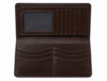 Dark Brown Premium Leather Long Wallet