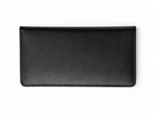 Men's Black Long Premium Leather Wallet