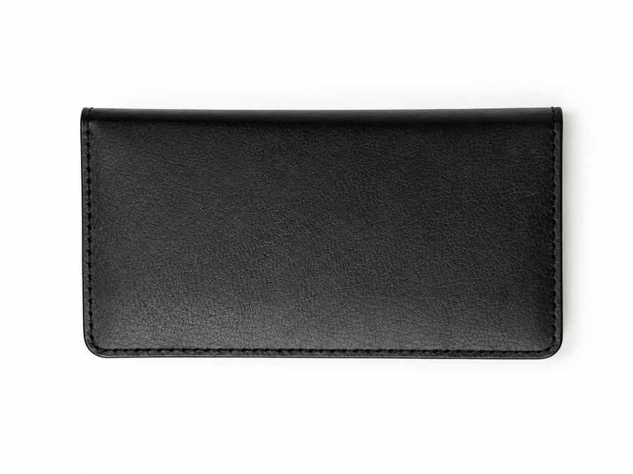 Men's Black Long Premium Leather Wallet