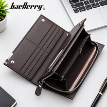 Baellerry Premium PU Leather Long Wallet for Men & Women With free Card Holder