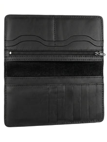 Men's Black Long Premium Leather Wallet