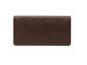Dark Brown Premium Leather Long Wallet